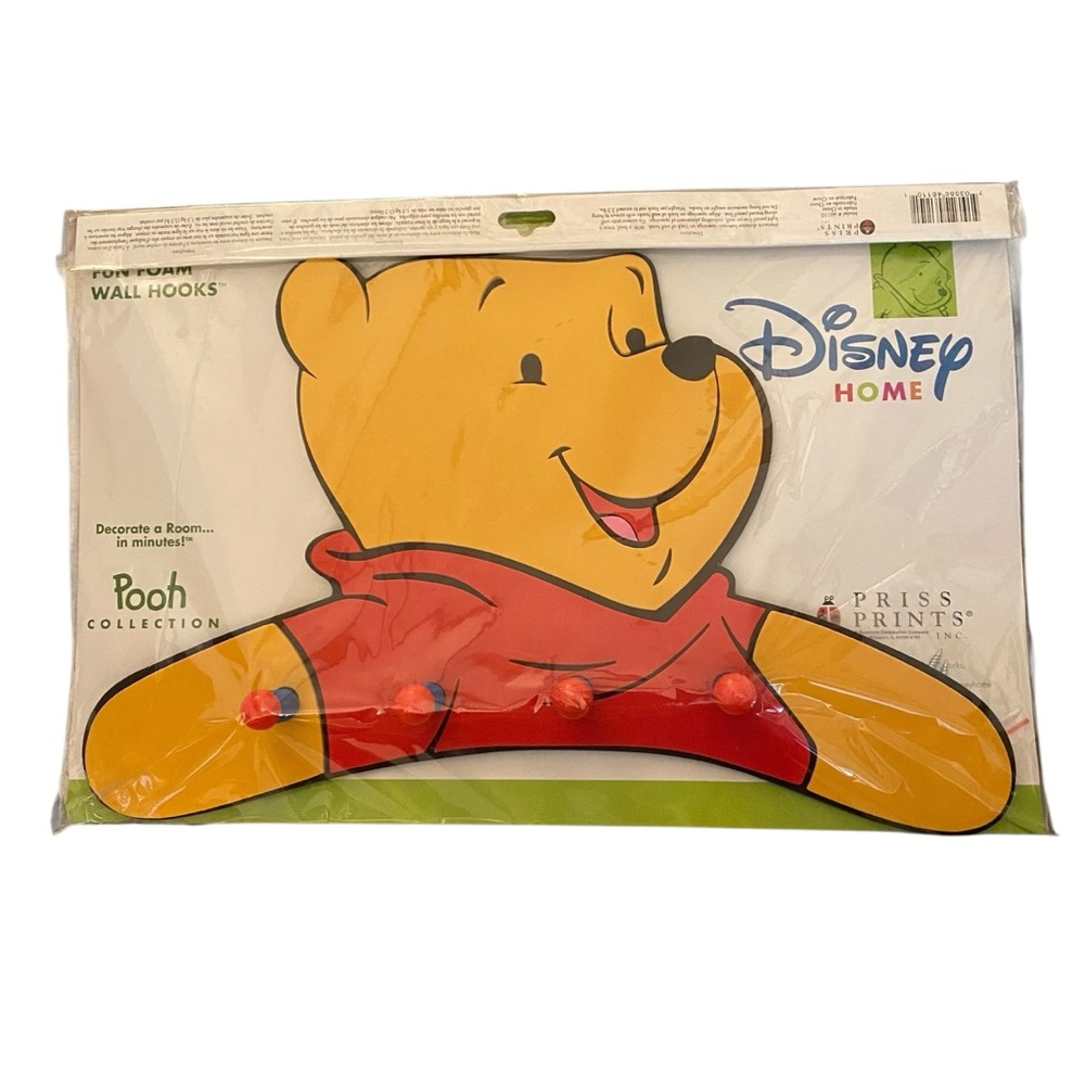 Disney Home Winnie the Pooh Fun Foam Wall Hooks
